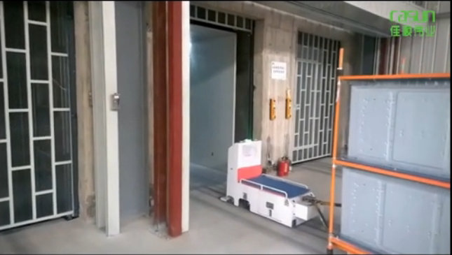 佳順偉業AGV機器人在電梯里的應用